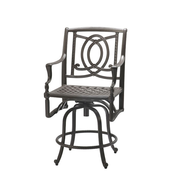 Bel Air Cast Aluminum Swivel Balcony Chair by Gensun - Image 2